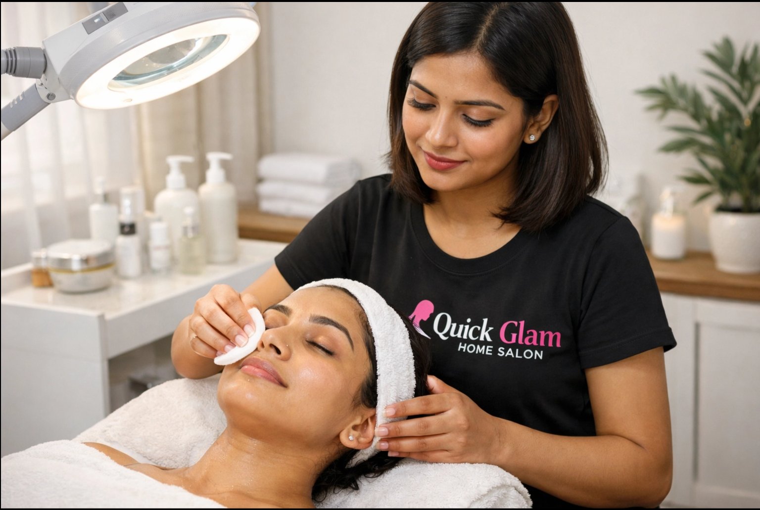 Bleach and cleanup facial treatment at home in Amritsar