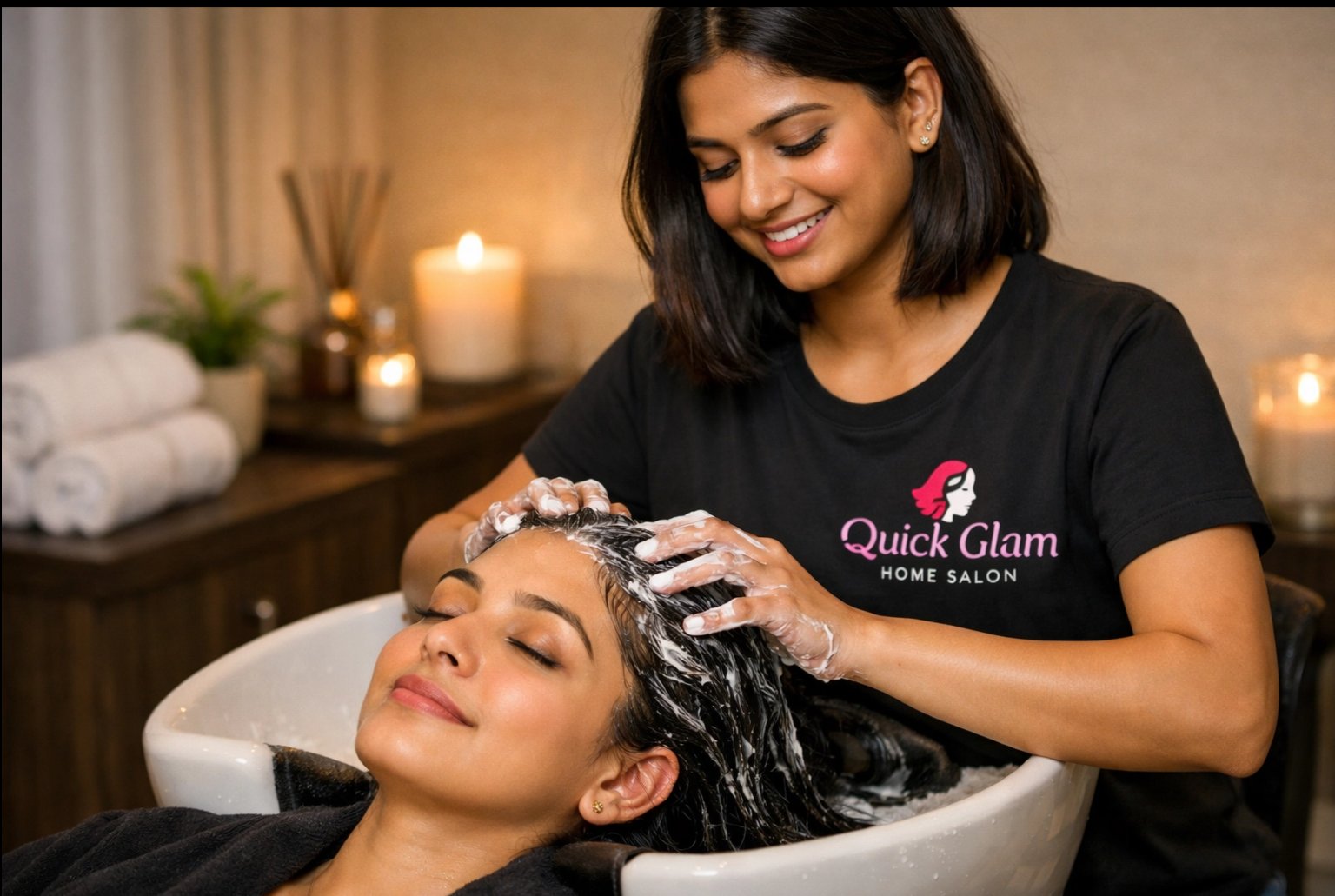 Hair spa deep conditioning treatment at home by QuickGlam